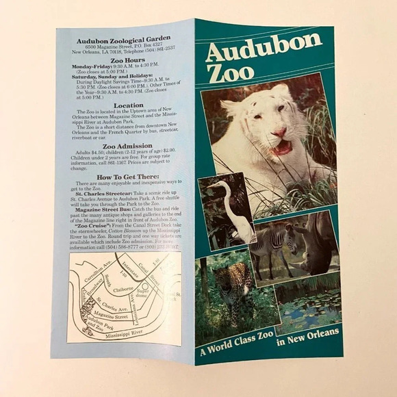 Vintage  New Orleans Shoneys Inn Audubon Zoo and Jazz Festival Brochures - Picture 8 of 16